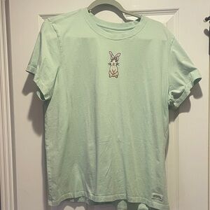 Life Is Good Light Green Bunny Tee